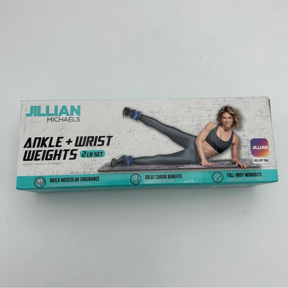 Jillian Michaels Ankle Wrist Weights 2lb Set Cardio App Workout Cardio - NEW # - Picture 1 of 2